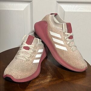 🔥🔥 Adidas Womens Purebounce Plus D96589 Ivory Running Shoes Sneakers Size 6.5